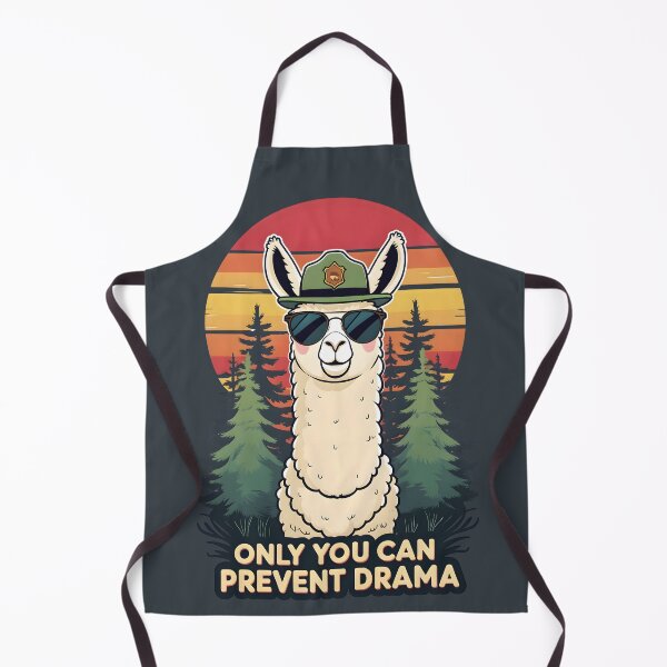 Item preview,  Retro Llama Sunset Only You Can Prevent Drama  designed and sold by KateLeap.