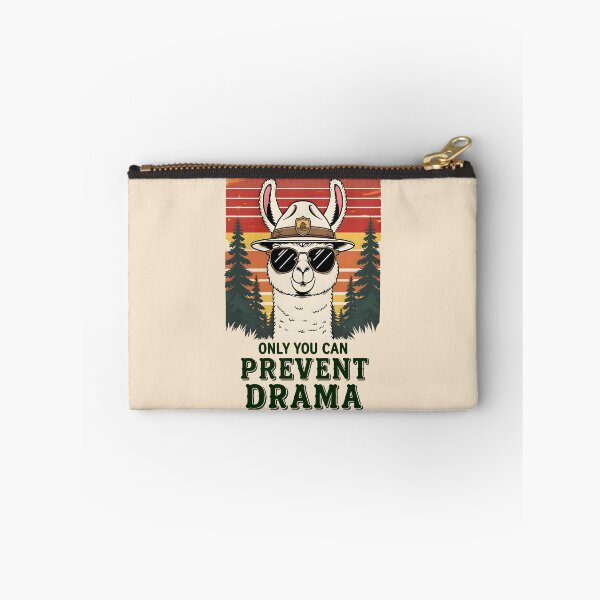 Item preview, Only You Can Prevent Drama Llama Retro Sunset designed and sold by KateLeap.