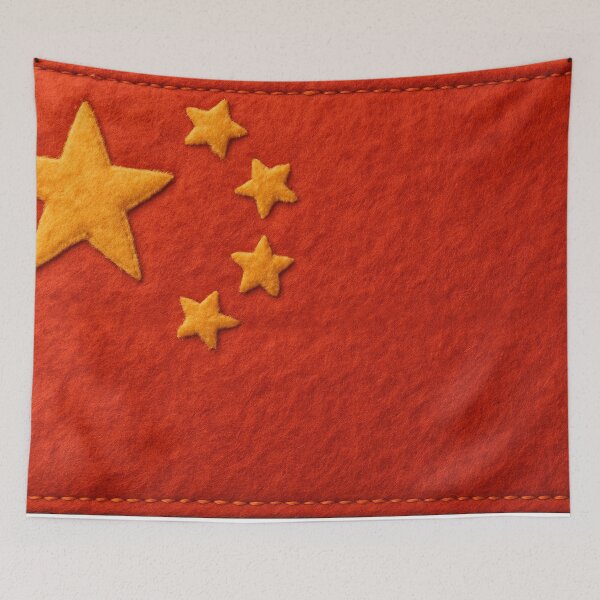 Item preview, Felt Chinese Flag designed and sold by PMG Shop.