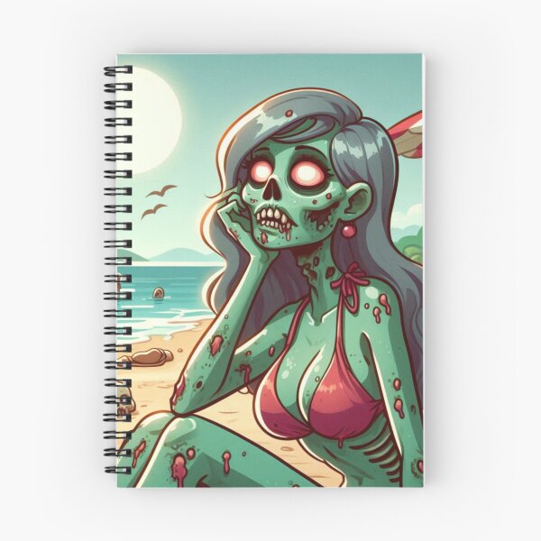 Item preview, Zombie Girl sitting on the sand designed and sold by DarkWitch03.