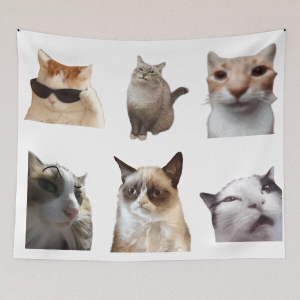 Artikelvorschau, Katzenmemes – Lustige Stickersammlung entworfen und verkauft von NelayArts.