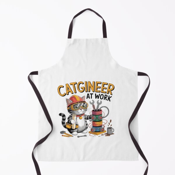 Item preview, Funny Cat Engineer Pun – Catgineer at Work designed and sold by EpicMediaShop.
