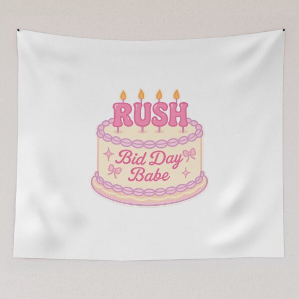 Item preview, Bid Day Babe Rush Cake Sticker designed and sold by summer-loving.