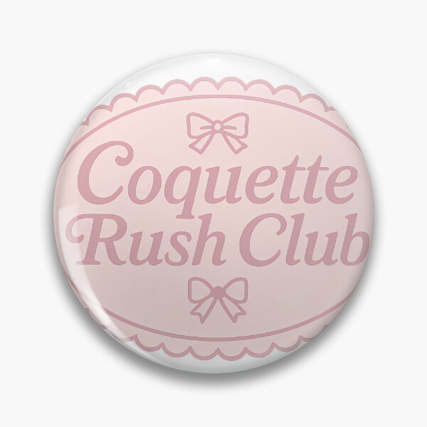 Item preview, Coquette Rush Club – Bow Oval Sticker designed and sold by summer-loving.