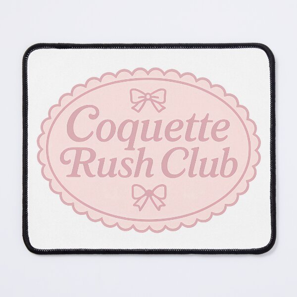 Item preview, Coquette Rush Club – Bow Oval Sticker designed and sold by summer-loving.