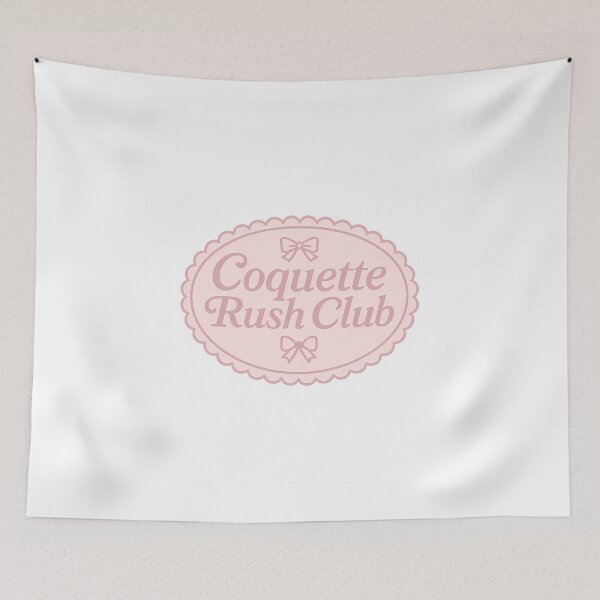 Item preview, Coquette Rush Club – Bow Oval Sticker designed and sold by summer-loving.