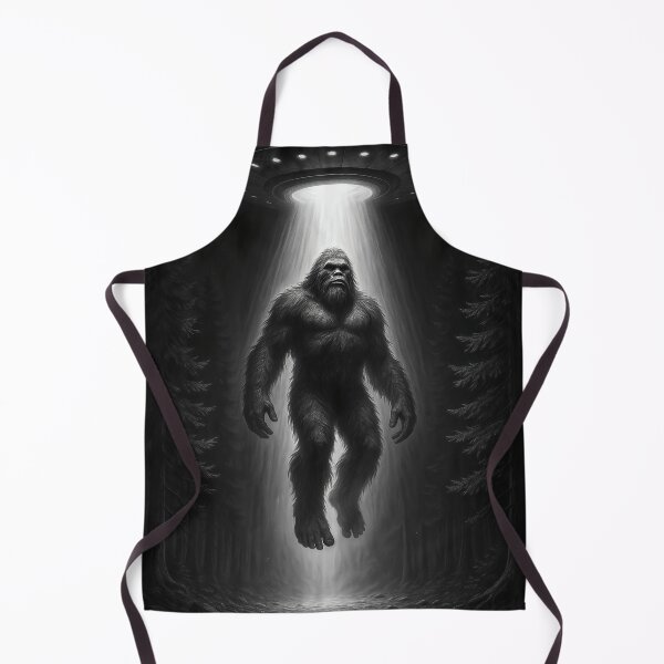 Item preview, Bigfoot Abducted by UFO – Mysterious Forest Encounter Design designed and sold by Serbin.