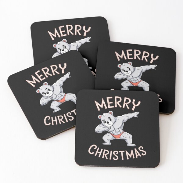 Item preview, Flexing Christmas Bear designed and sold by Tee Studio.