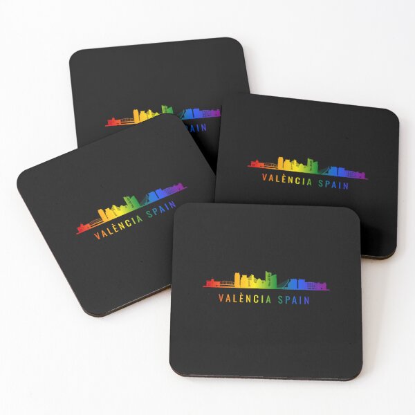Item preview, Valencia Spain Skyline Graphic, Classic pride flag graphic, City Skyline Graphic, Cityscape, Rainbow Silhouette, City art, Landmarks, Architecture, city, cities, designed and sold by PrideBeProud.