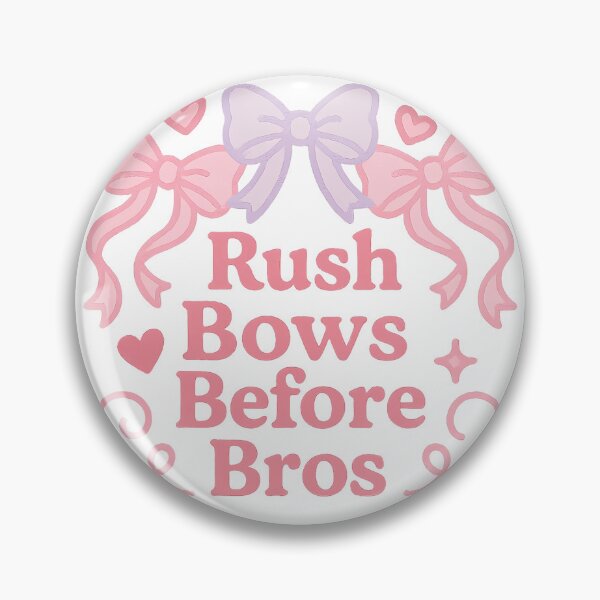 Item preview, Rush Bows Before Bros – Sorority Sticker designed and sold by summer-loving.
