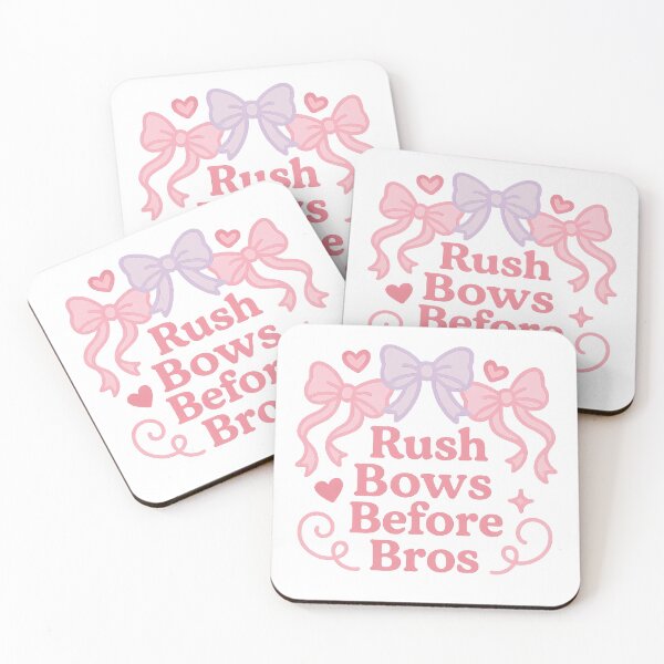 Item preview, Rush Bows Before Bros – Sorority Sticker designed and sold by summer-loving.