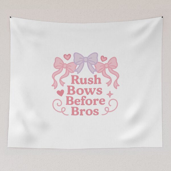 Item preview, Rush Bows Before Bros – Sorority Sticker designed and sold by summer-loving.
