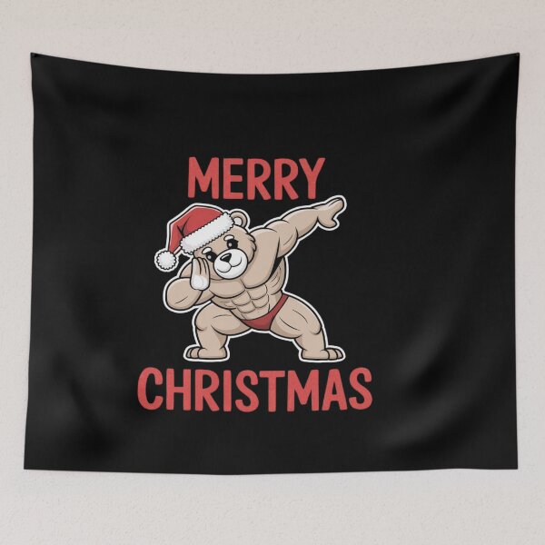 Item preview, Buff Bear Holiday Cheer designed and sold by Tee Studio.