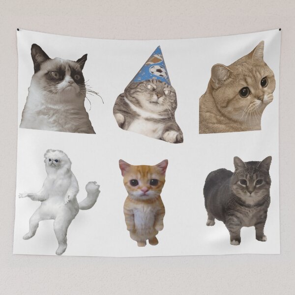 Item preview, Cat Memes – Funny Sticker Collection designed and sold by NelayArts.