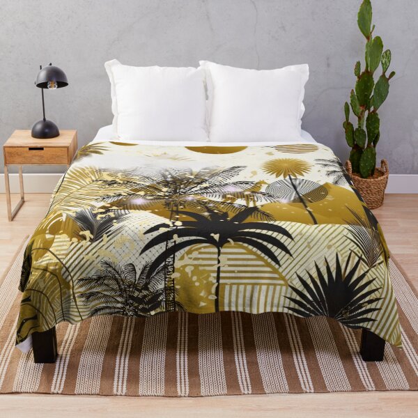Item preview, Elegant Gold Tropical Jungle Pattern | Botanical Palm Leaves Design designed and sold by Sugar Wisdom .