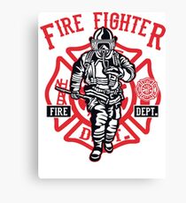 Fire Fighter Canvas Print