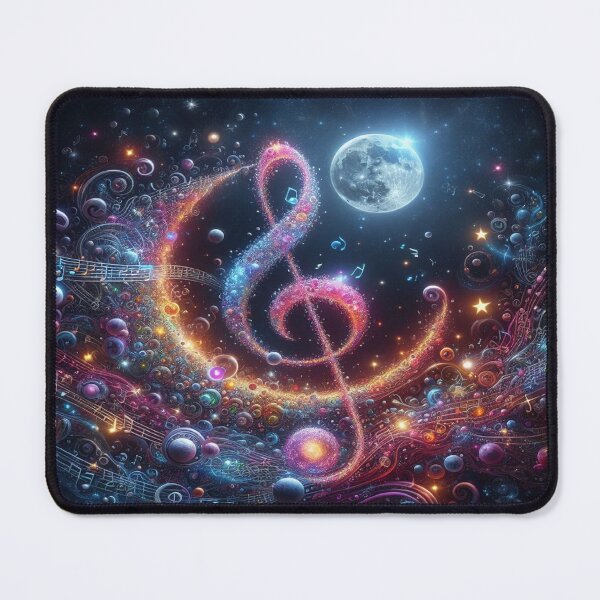 Item preview, A Treble Clef & Moonlight AI Generated designed and sold by BrightrDayMusicArt.
