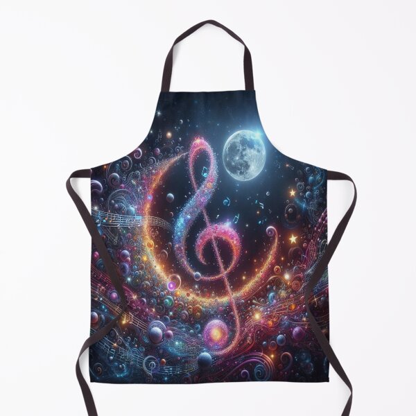 Item preview, A Treble Clef & Moonlight AI Generated designed and sold by BrightrDayMusicArt.
