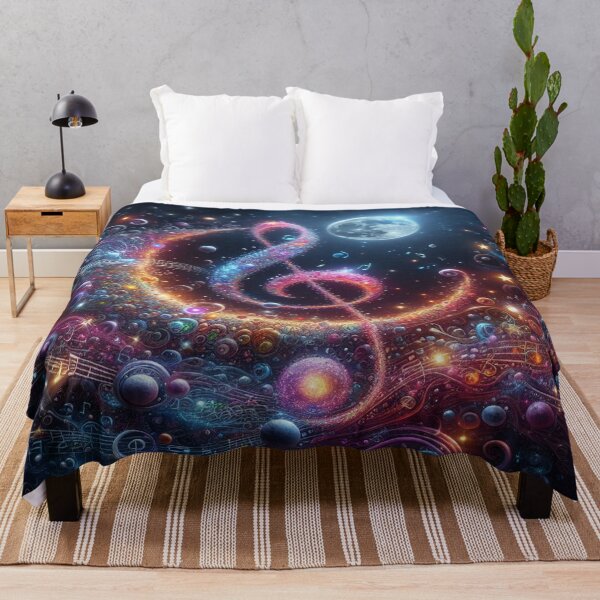 Item preview, A Treble Clef & Moonlight AI Generated designed and sold by BrightrDayMusicArt.