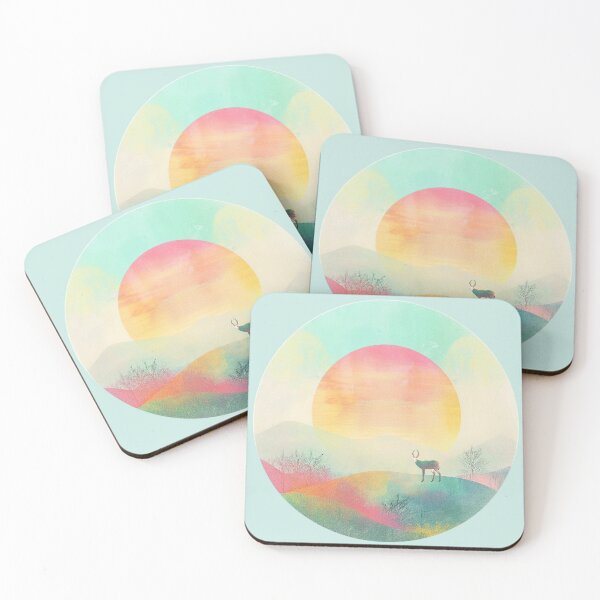Item preview, Saola Circle Print – Retro Pastel Endangered Wonder designed and sold by Dream Circuit .