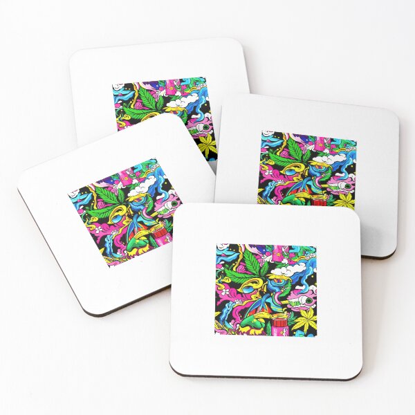 Item preview, Grunge Cannabis Wave — Contemporary Graphic Art designed and sold by HEADMADE-TV.