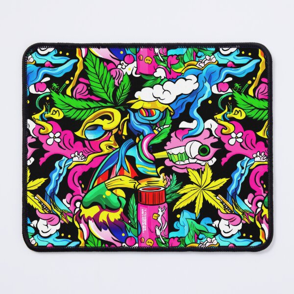Item preview, Grunge Cannabis Wave — Contemporary Graphic Art designed and sold by HEADMADE-TV.