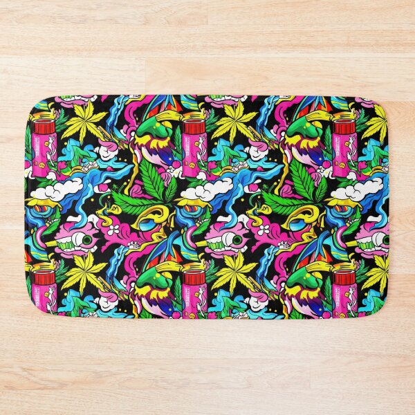 Item preview, Grunge Cannabis Wave — Contemporary Graphic Art designed and sold by HEADMADE-TV.
