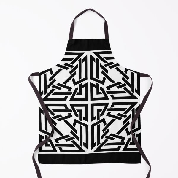 Item preview, Black and White Intertwined Knot Pattern designed and sold by Tarjiart.