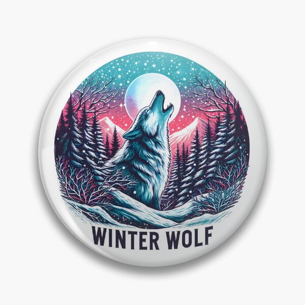 Item preview, wolf, winter, full moon, winter wolf designed and sold by TrueArtVibes.