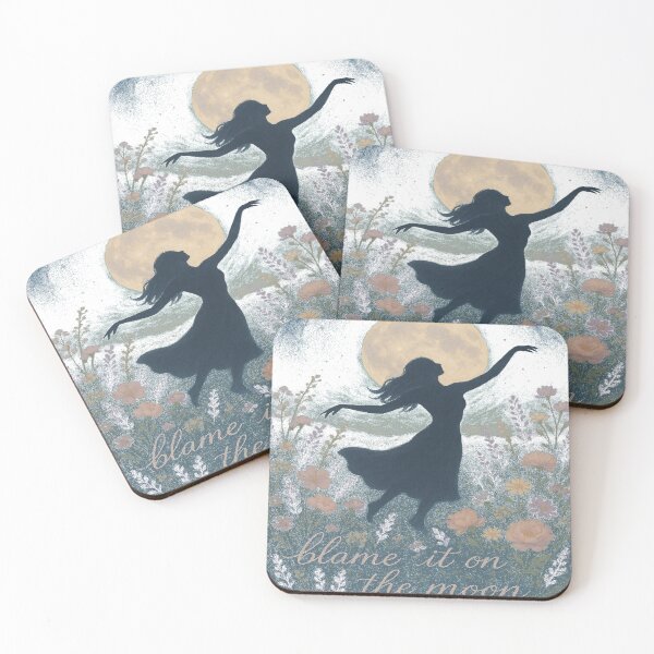 Item preview, Blame It on the Moon – Whimsical Night Garden Silhouette designed and sold by LumaNook.