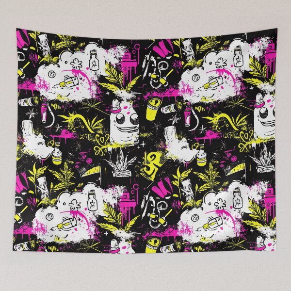 Item preview, Neon Joint Swirl — Contemporary Graphic Art designed and sold by HEADMADE-TV.