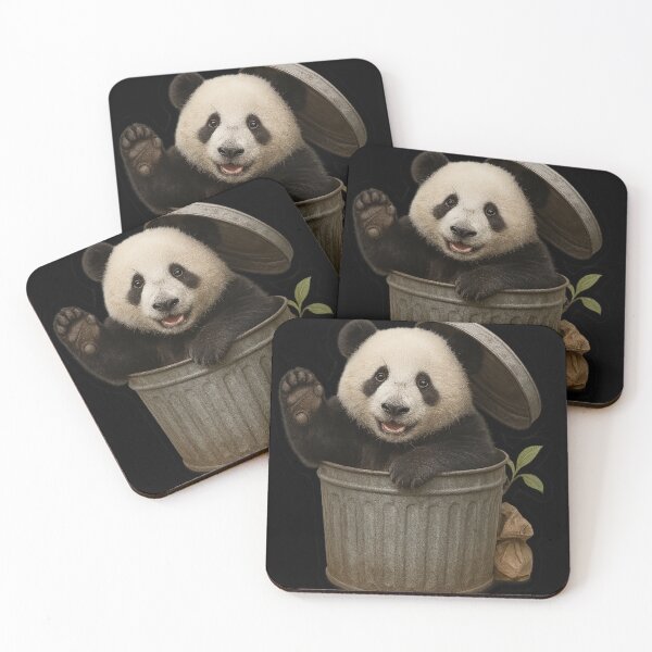 Item preview, Dumpster Panda – Realistic Feral Fluff Chaos designed and sold by TrashCultSupply.