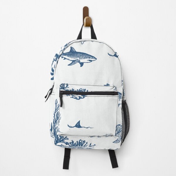 Item preview, Shark Island Ocean Toile with Treasure and Turtles designed and sold by Loomandlorebyh.