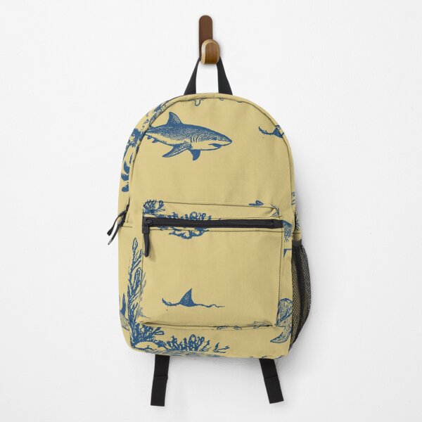 Item preview, Shark Island Ocean Toile with Treasure and Turtles designed and sold by Loomandlorebyh.
