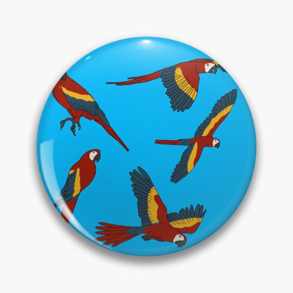 Item preview, Scarlet Macaws designed and sold by Leapingdoe.