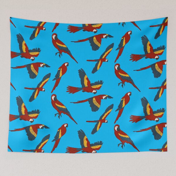 Item preview, Scarlet Macaws designed and sold by Leapingdoe.