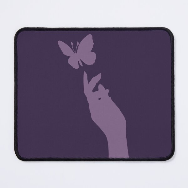 Item preview, Purple hand and butterfly silhouette  designed and sold by TrulyRuby.