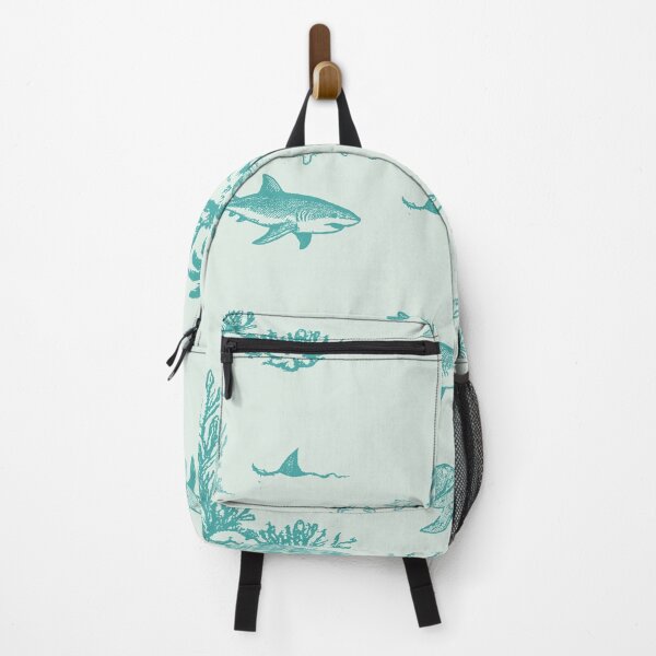 Item preview, Shark Island Ocean Toile with Treasure and Turtles designed and sold by Loomandlorebyh.