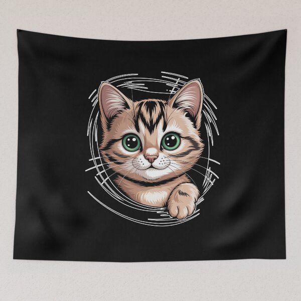 Item preview, Cute Cat With Big Eyes designed and sold by MooonTees.