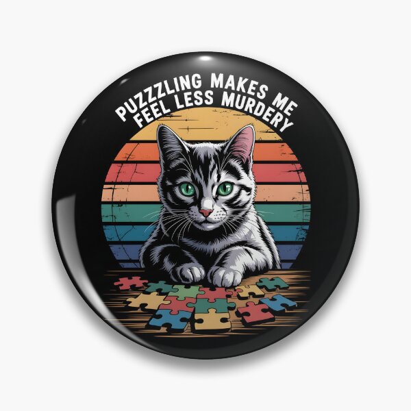 Item preview, Puzzling Makes Me Feel Less Murdery designed and sold by AniArtPL.