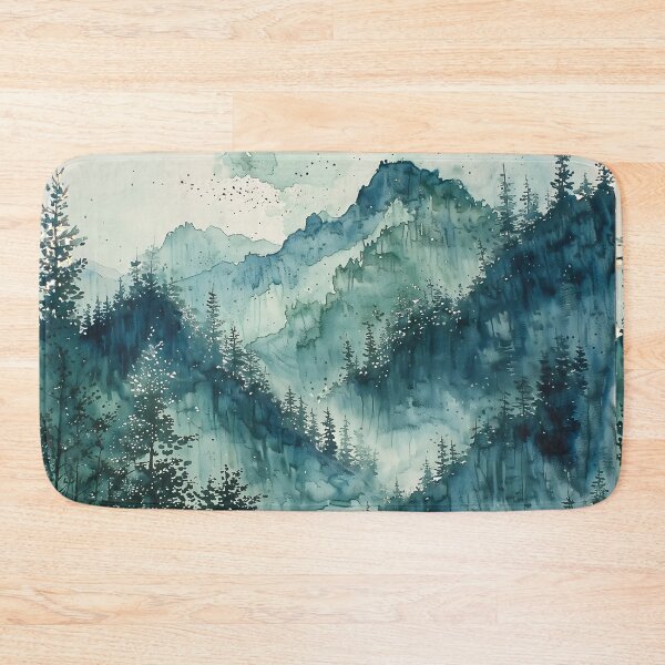 Item preview, River watercolor painting designed and sold by artsake4.