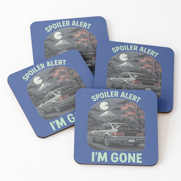 Item preview, Spoiler Alert I’m Gone – Retro JDM Car Night Drive Aesthetic designed and sold by PlayfulMindArts.