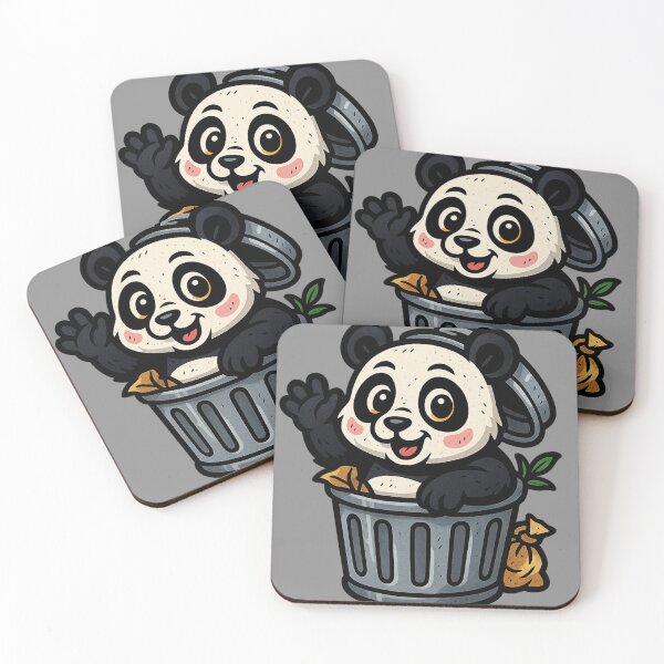 Aperçu de l'œuvre Panda Poubelle – Un chaos mignon aux allures de poubelle créée et vendue par TrashCultSupply.