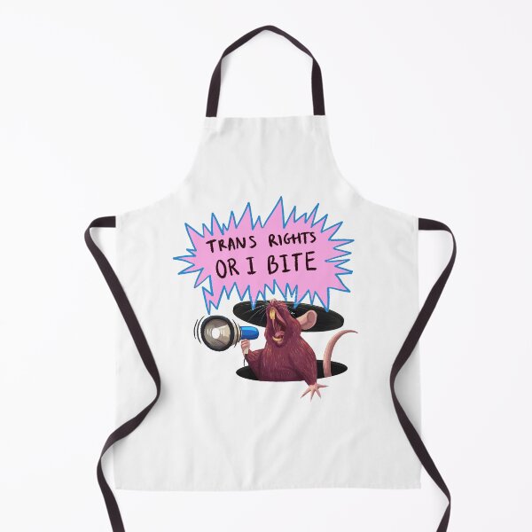 Item preview, Megaphone Rat - Trans Rights Or I Bite! designed and sold by Kelza Pilkington.