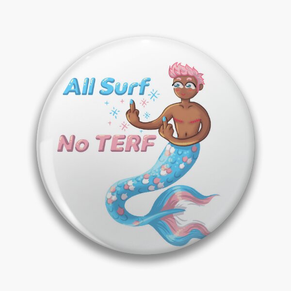 Item preview, Trans Merman - All Surf, No TERF designed and sold by Kelza Pilkington.