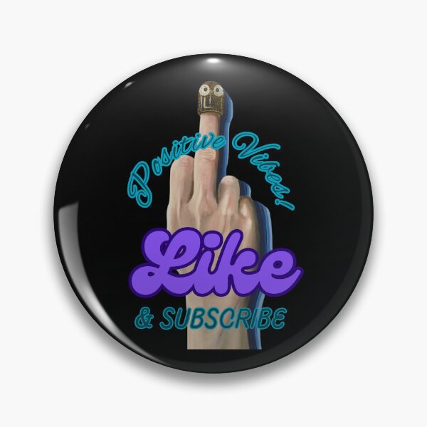 Item preview, Like and Subscribe (The Finger) designed and sold by ThePaintStation.