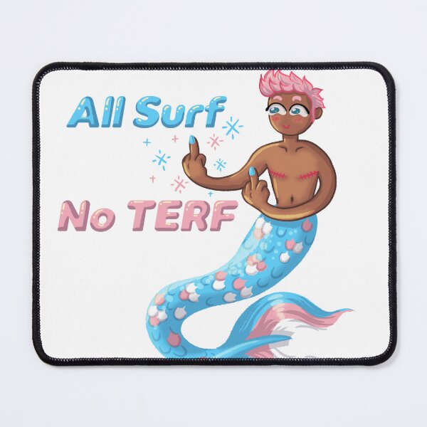 Item preview, Trans Merman - All Surf, No TERF designed and sold by Kelza Pilkington.