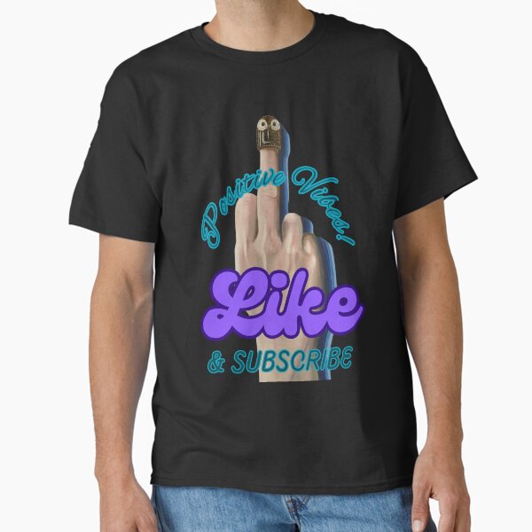 Item preview, Like and Subscribe (The Finger) designed and sold by ThePaintStation.