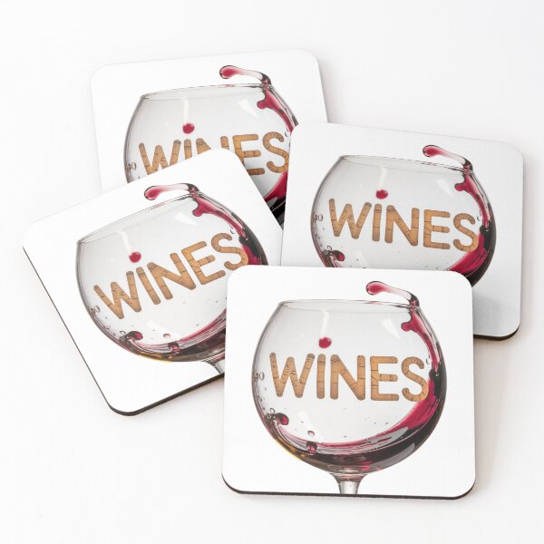 Item preview, Close Up of Wine Glass with Red Wine Splash and Bold Text designed and sold by Creative88Art.
