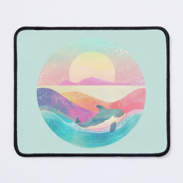 Item preview, Vaquita Circle Art – Pastel Retro Sea Creature Design designed and sold by Dream Circuit .